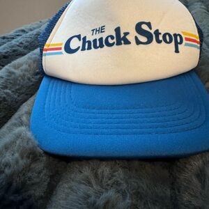 The Chuck Stop Blue Trucker Hat. Charles barkley snapback final 4